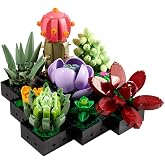 LEGO Botanicals Les succulentes 10309 | Set de plantes artificielles pour adulte, décoration maison ou bureau, maquettes de 9
