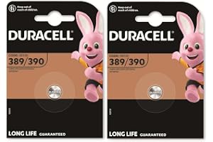 2X Duracell 389/390 SR1130 med silveroxid (2 blister med 1 batteri) 2 staplar