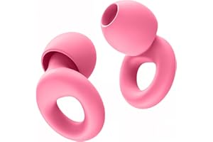 HOYIO 2 Pares Tapones Oidos Ruido Dormir, Tapones Oidos Cancelacion de Ruido 27 dB para Dormir Concierto Festival, Reutilizables y Lavables Suave, 8 Almohadillas en XS/S/M/L, Earplugs, Rosa
