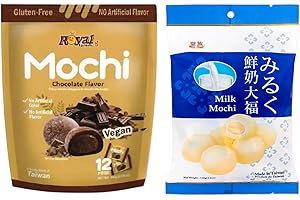 HAMEDIS Royal Family Mochi - Korean Cuisine - Glutenous Rice Treats - 2 packs - Halal (Milk-Chocolate)