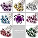 Bride Boutique Bridal Wedding Prom Silver Crystal Diamante Rose Flower Hair Pins Clips Grips (Green)