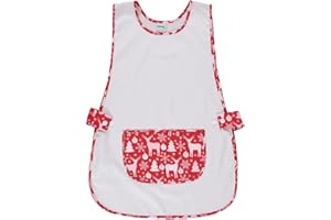 Siry Work Grembiule Scuola Infanzia, Cucina Donna, Taglia Unica, Regolabile in Vita con Due Bottoni che lo Rendono Facile da Indossare, Made in Italy, Art. Dalia