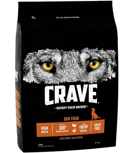 CRAVE Grain Free Adult High Protein Natural Dry Cat Food with Protein...