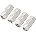 uxcell One Way Air Check Valve G 1/4" BSP Female Threaded Full Port Check Valve 4Pcs