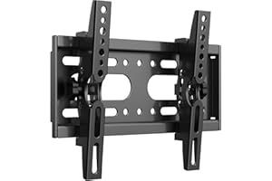 JXMTSPW TV Wall Bracket Tilt for 14-42" LED/LCD/OLED Flat&Curved TVs Monitor, Support 25kg with Max VESA 200x200mm Spirit Level Included, Television Wall Mount Fit 32 38 40 inch Universal TV Bracket