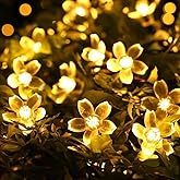Buy fizzytech Silicone Flower LED String Lights – 60 LED, 12 Meter Warm White Copper Wire Fairy Lights for Window, Wall, Garden, Diwali, Christmas, Wedding & Home Decoration Online at Low Prices in India