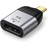 Furalis Type-C to DisplayPort 1.4 &Ccedil;evirici Mini Adapt&ouml;r - 8K'ya Kadar Destek - USB-C'den DP G&ouml;r&uuml;nt&uuml; D&ouml;n&uuml;şt&uuml;r&uuml;c&uuml; - Al&uuml;minyum G