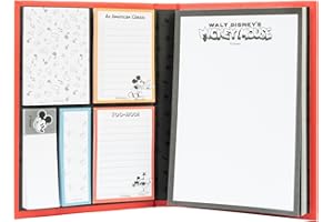 ‎GRUPO ERIK Grupo Erik Notizblock Block Buch Disney Mickey Mouse Classic Notizzettel Block für To Do Liste Einkaufszettel oder Einkaufsliste - Offizieller Disney Fanartikel