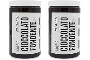 ITALFIT PIU' GUSTO, ZERO ZUCCHERI Crema Proteica Senza Zuccheri Aggiunti | Crema Spalmabile al Cioccolato Fondente | Senza Conservanti e Coloranti | Senza Glutine e Olio di Palma | Prodotto Artigianale | Origine Sicilia
