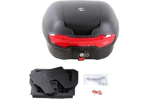 HEPCO & BECKER H&B Motorradtopcase Topcase Journey 40 universal 35 Liter schwarz unlackiert, Unisex, Multipurpose, Ganzjährig, Kunststoff