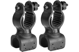 FangBoJie 2 Stück Stockhalterung für Rollator, Gehstockhalter, Krückenhalter, 360 Grad Drehung Krückenhalter, Stockhalter für Rollstuhl, Mobilitätsroller, Elektro Roller Walkerm, GehhilfeRollstuhl