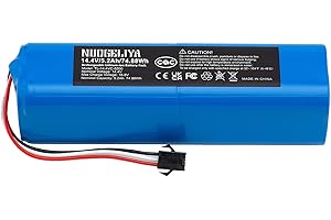 NUOGELIYA Batterie de rechange pour Proscenic M7 Pro, LDS M7 Pro, M8 Pro, M7 Max, U6, Viomi S9, Viomi D800, Lenovo LR1, UONI V980 Max, V980 Plus 14,4 V 5200 mAh