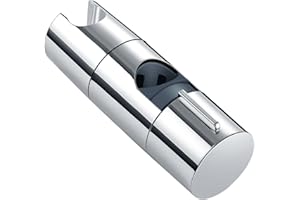 Shower Head Holder, Joyoldelf 19-25 MM Detachable Shower Holder Bracket, Adjustable Chrome Plated Shower Head Holders Replacement for Shower Head