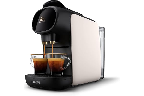 Philips L'Or Barista Sublime, Machine à Café à Capsules, compatible capsules Nespresso, Capsules XXL pour 1 café double ou 2 cafés à la fois, Blanc, (LM9012/00)