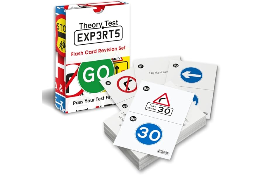 Theory Test Experts 128 Road Signs Flash Cards 2026 (Flashcards)