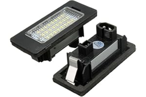 KATUR 1 Paar E-gekennzeichnete OBC Fehlerfreie 24SMD LED Nummernschildbeleuchtung für E81 E82 E90 E91 E92 E93 E60 E61 E39 X1/E84