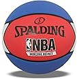 Spalding Highlight Red with Blue , Rubber Basketball (Size: 7)