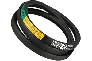 Kozelo A-1168Li/A46 Cinghia Trapezoidale - Cinghia Distribuzione [12mm Larghezza x 8mm Altezza] Sezione A Gomma Unità Cinghia Avvolta per Uso Trasmissione, 1168mm Circonferenza Interna