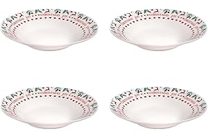 Harvey and Mason Set Of 4 Side Bowls Joy Range Porcelain Festive Christmas Dinner Setting Decor Soup Ice Cream Bowls
