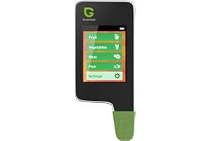 Greentest Instant-Lesegerät für frisches Fleisch, Obst, Gemüse, Nitrat-Tester und Messgerät für Lebensmittel (schwarz)