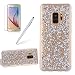 Produktbild Girlyard Glitzer Folie Silikon Hülle für Galaxy S9, Ultra Dünn Glänzend Soft Flex Premium TPU Crystal Clear Case, 3D Kreativ Durchsichtig Schutzhülle Bling Sparkle Handytasche Etui für Samsung Galaxy S9 - Silber
