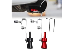 deegbbyi 2 stycken Turbo Sonore Whistle, avgasvisselpipa | Universal bil ljudsimulator visselpipa förbättrare avgasljud för a