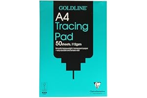 Clairefontaine - Ref GPT3A4Z - Goldline Heavyweight Tracing Pad (Contains 50 Sheets) - A4 (210 x 297mm) in Size, 112gsm Paper, FSC-Certified - Suitable for Tracing Items