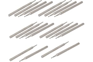 UXCELL sourcing map 20 Stück 2.35mm Schaft 0,5 mm D. Kopf Kugel Schleifen montiert Punkte Bit DE de