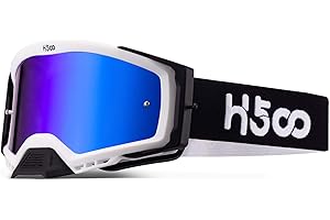 ‎SGTTX Motorradbrille Anti-Nebel Staubdicht Motorrad Schutzbrille MTB ATV Mountain Downhill Trail Schmutzsprung Radfahren Offroad Racing MX Schutzbrille mit abreißbarer Motorrad Brille für Helme Herren Damen
