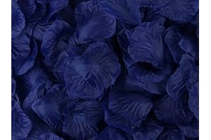 HYX 1000 Pieces Dark Blue Rose Petals, 20 Colours, Artificial Flower Confetti, Home Decorative Accessories, Ideal for Valentine’s Day Wedding Engagement Birthday Party Romantic Decoration