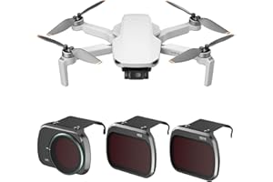 Uvafly Mini 4K Filter, NDFilter Set para DJI Mini 4K/Mini 2 SE/Mini SE/Mini 2/Mavic Mini Drone Accesorios Pack 3 (CPL/ND8/ND16)