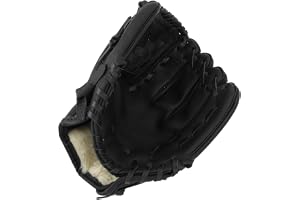 SALALIS Baseballhandske ergonomisk PU-läder vantar mjukhet för ungdomar vuxna, förbättrat grepp för basebollfält, lämplig för alla entusiaster