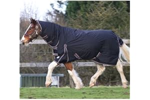 AUTUMNN EQUESTRIAN Heavyweight Winter Horse Turnout Rug 350 GSM - Waterproof Blanket (6'3'')