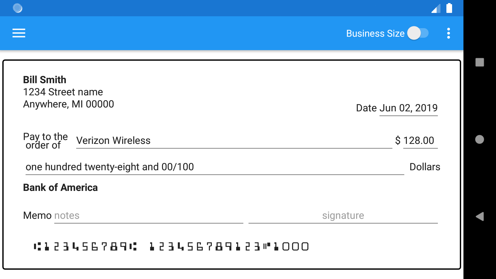Check Writer Print Checks At Home Amazon In Appstore For Android