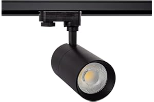‎LEDKIA LIGHTING LEDKIA LIGHTING LED-Strahler für 3-Phasenstromschienen 30W Dimmbar New Mallet Schwarz No Flicker UGR15 Kaltes Weiß 5000K - 5500K 36º