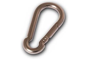 Chapuis POI10 Mosquetón de bombero - Acero inoxidable - 333 kg - Diámetro 10 mm - Largo 100 mm