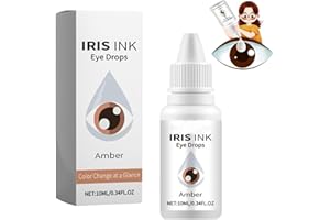 Gerrit Fancy Drops Beauty Changing Eyes Color,Iris Ink Eye Drop,Gouttes pour Les Yeux D'amélioration Et De Changement De Couleur,Gouttes pour Changer La Couleur des Yeux-Amber||1pcs