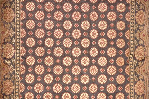 Indische Seide Deko Kissenbezüge 40 cm x 40 cm (Schwarz), Extravaganten Design für Sofa & Bett Dekokissen, Kissenhülle aus Indien. ***Angebot nur für kurze Zeit gültig*** - 3