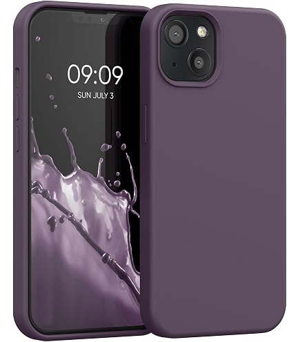 Kwmobile Cover In Silicone TPU Per IPhone 13 Mini – Custodia Gommata Antiscivolo, Trasparente Ghiaccio Freddo