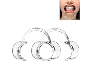 JOYVOX Dental Mouth Opener 2-Pack - C-Shaped Cheek Retractor for Teeth Whitening and Dental Procedures, Dentist Tools for Adults