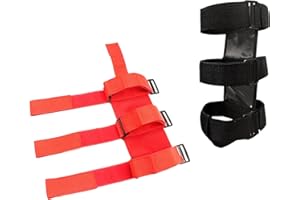 YOUNG WOLF 2 x supporto per estintore per auto, regolabile, estintore, cinghia di ricambio per Jeep Wrangler Polaris Ranger, Can Am Maverick ecc. (nero + rosso)