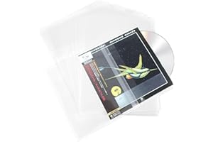 MayRecords 50 pz risigillabili 4,7 Mil di plastica Manicotti esterni per Mini LP SHM-CD Buste di carta - Custodie protettive trasparenti in vinile per collezionisti CD