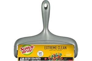 3M Scotch 50% Stickier Scotch-Brite Large Surface Area Lint Rollers: 8 in. x 31.4 ft. / 60 Sheets [50% Stickier Large Surface] (Natural) / 50% Stickier Large Surface