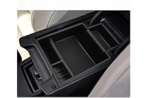 CDEFG Seat Leon 5F 2013-2019 podłokietnik do konsoli środkowej, pudełko do przechowywania, wielofunkcyjne przechowywanie konsoli samochodowej, organizer, akcesoria do wnętrz, kolor czarny