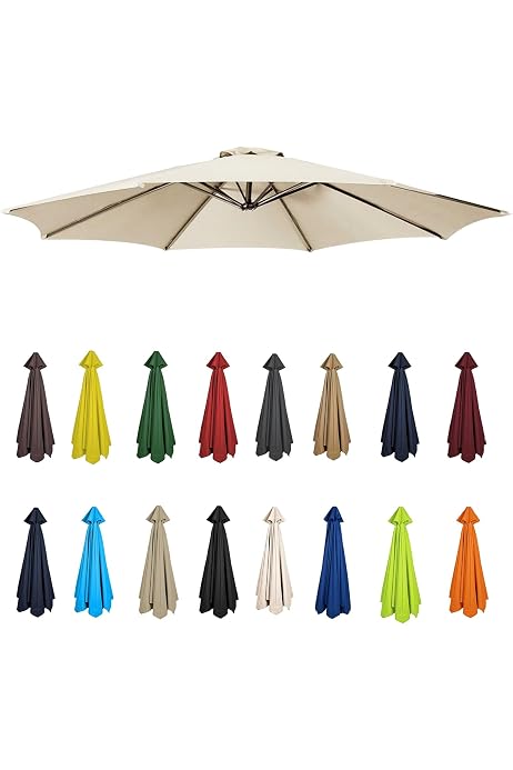 Outdoor Patio Umbrella Fabric Replacement Umbrella Canopy - UV50 ...