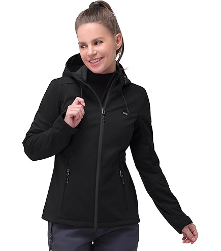 killtec Women's Softshelljack/outdoorjack met capuchon KOS 89 WMN SFTSHLL JCKT, dark rose, 46, 39138-000