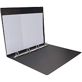 2K Evrak Sunum Tanıtım Firma Klas&ouml;r&uuml; A4 Pvc 2 cm 4 Halkalı 150 Yaprak Kapasiteli Ring Binder File 25,5x32 cm.,SİYAH