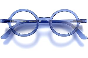 LONDON MOLE® Moley lunettes de lecture | Lecteurs ronds sympas | Homme femme unisexe | Charnières à ressort