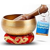 Tibetische Klangschalen Setz – Einfach zu Spielen für Anfänger – Authentische Handarbeit Heilung Meditation Yoga Klang Schüss