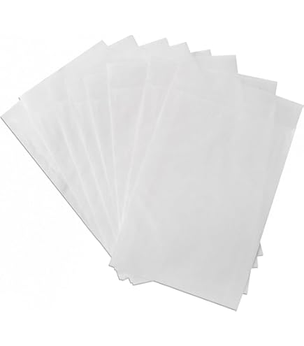 MV-Versand 50 Sacchetti In Pergamena 6 Cm X 4,5 Cm Con Fondo Piatto